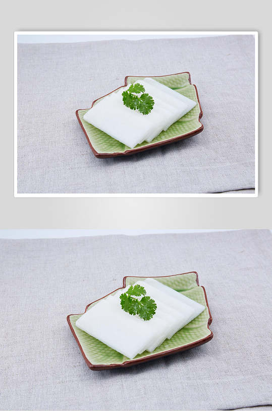 白色横版素底火锅烫菜图片