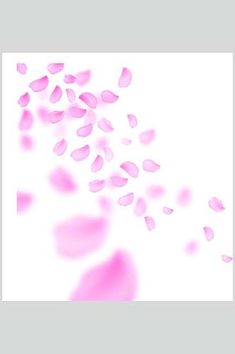 淡雅紫色花瓣矢量素材