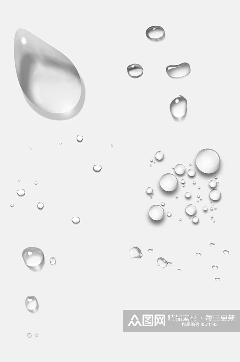 透明水珠水滴免抠素材素材