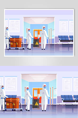 医护人员医院医疗矢量素材