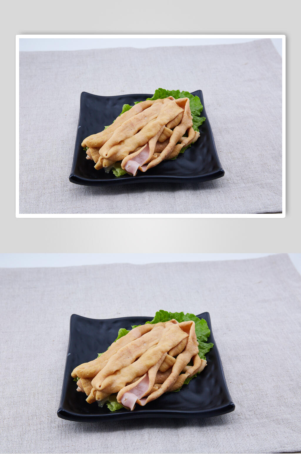 鸭肠素底火锅烫菜图片素材
