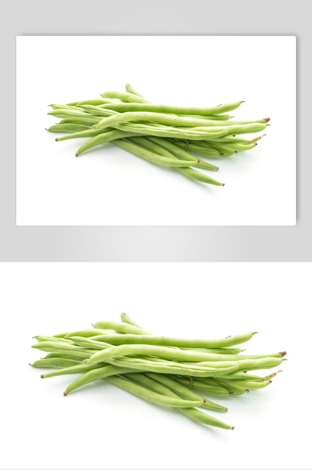 白底新鲜四季豆食品摄影图片素材