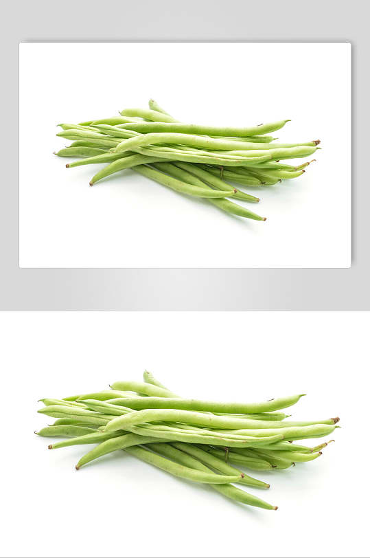 白底新鲜四季豆食品摄影图片