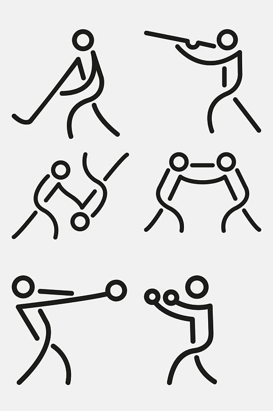 跆拳道奥运项目免抠素材