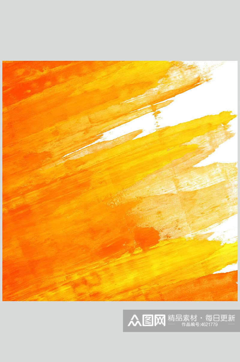 橘黄色大气水彩背景图片素材