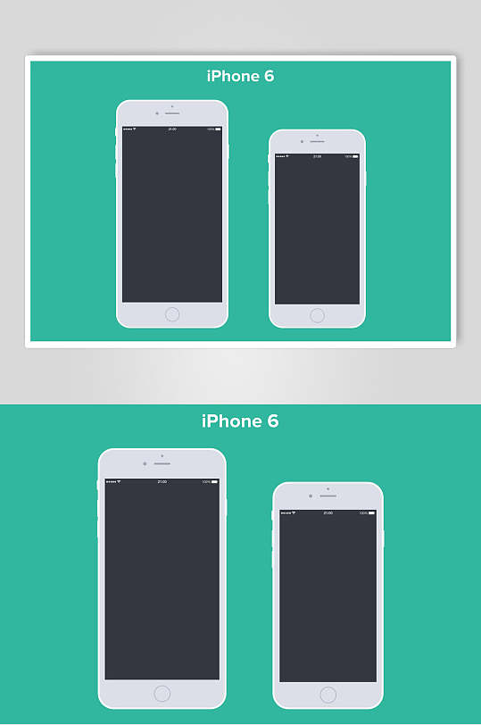 黑色的时尚手机界面贴图样机