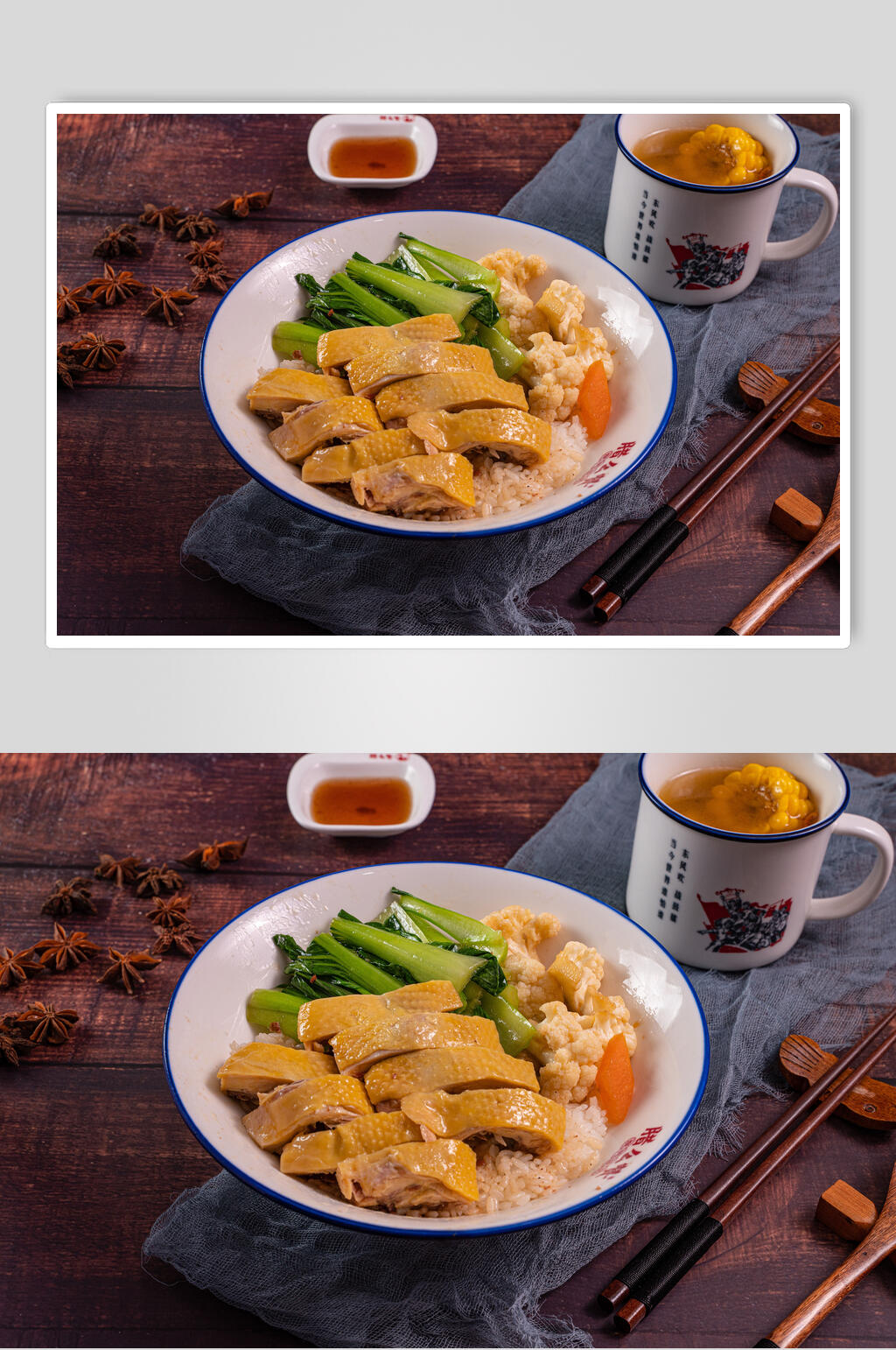 美味白切鸡烧鸭摄影图片素材