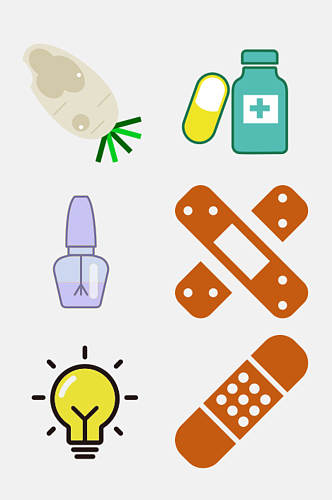 药品垃圾分类图标免抠素材