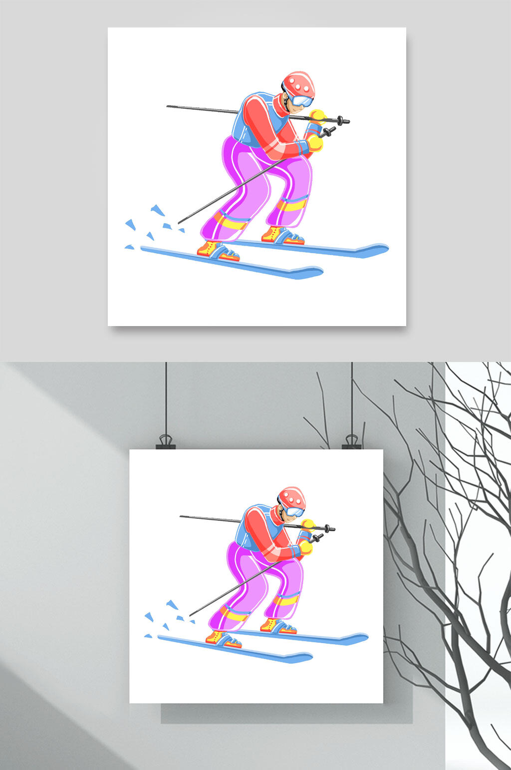 滑雪运动项目素材素材