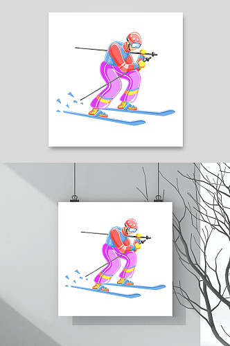 滑雪运动项目素材