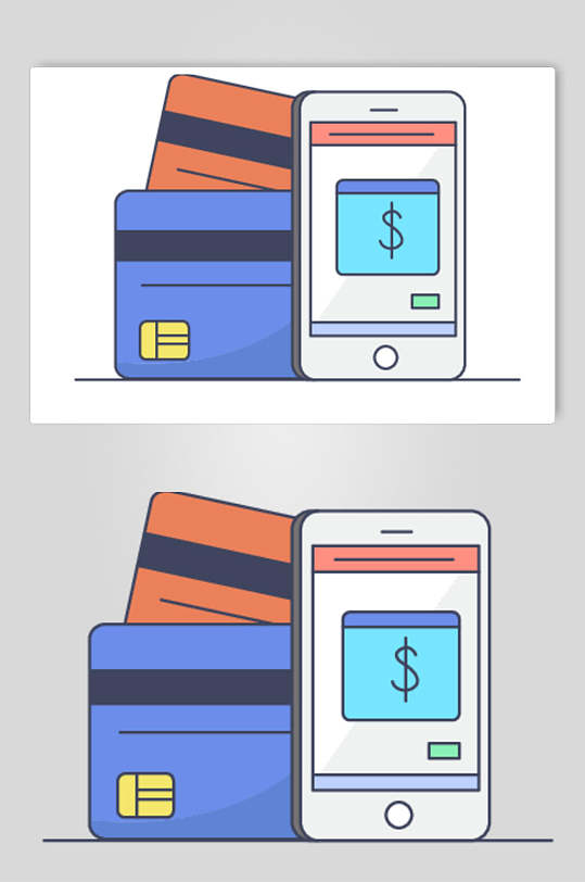 银行卡APP应用UI图标素材