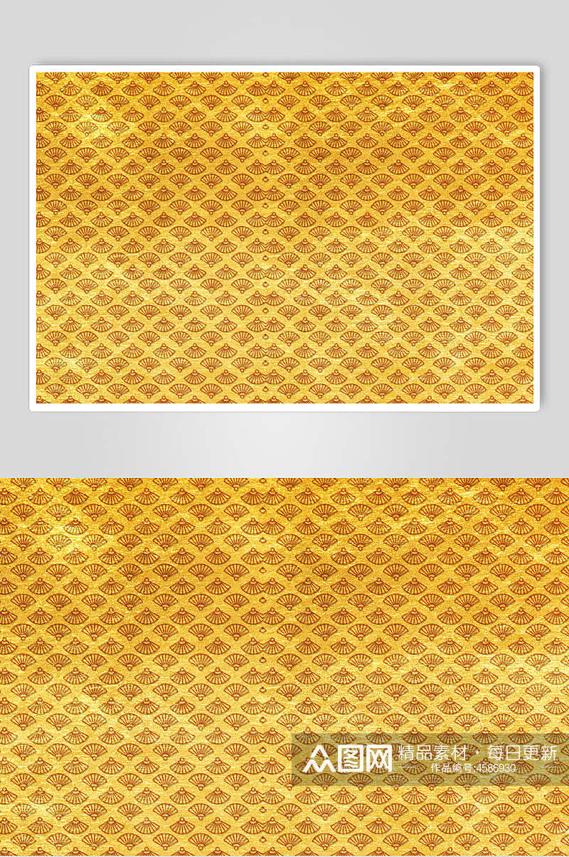 大气金色复古花纹纹理素材素材