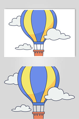 热气球APP应用UI图标素材