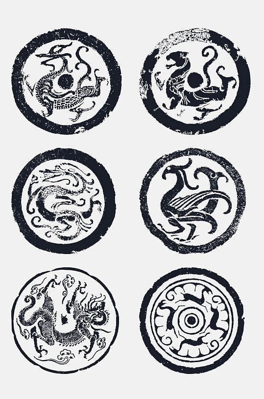 古代瓦当免抠素材