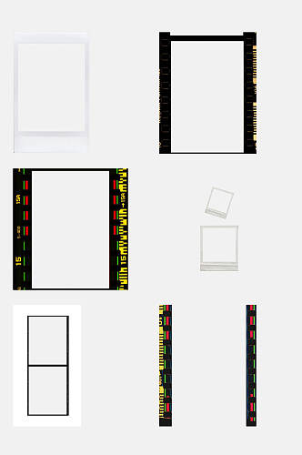 电影胶片边框免抠素材