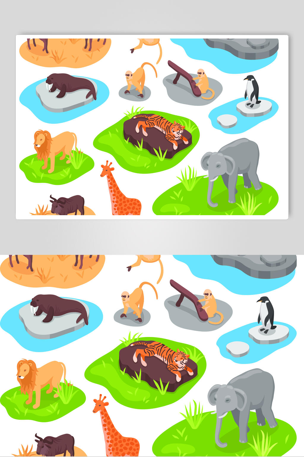 大象二点五动物矢量素材素材