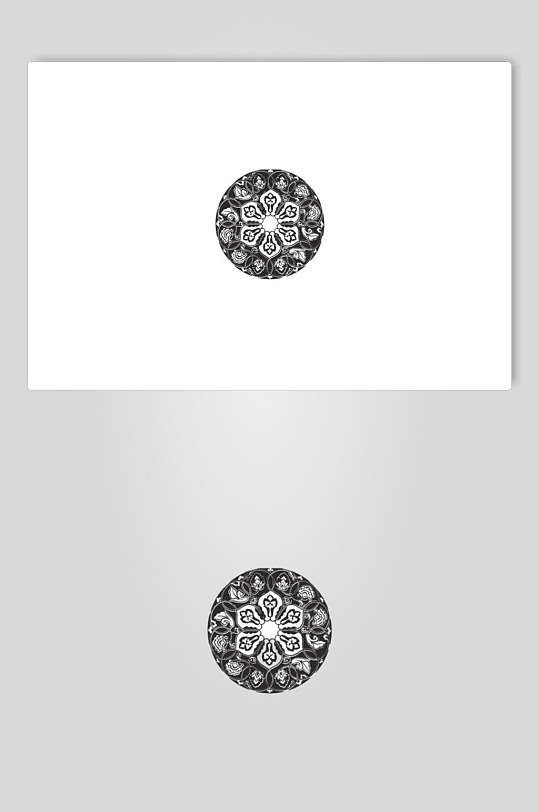 花瓣纹隋唐五代古典纹样矢量素材