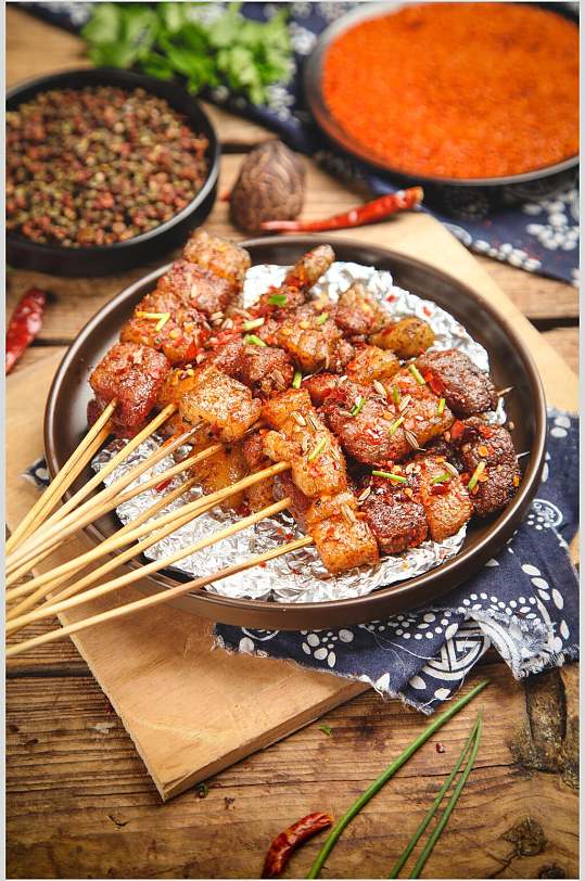 美食饭美食烧烤摄影图片