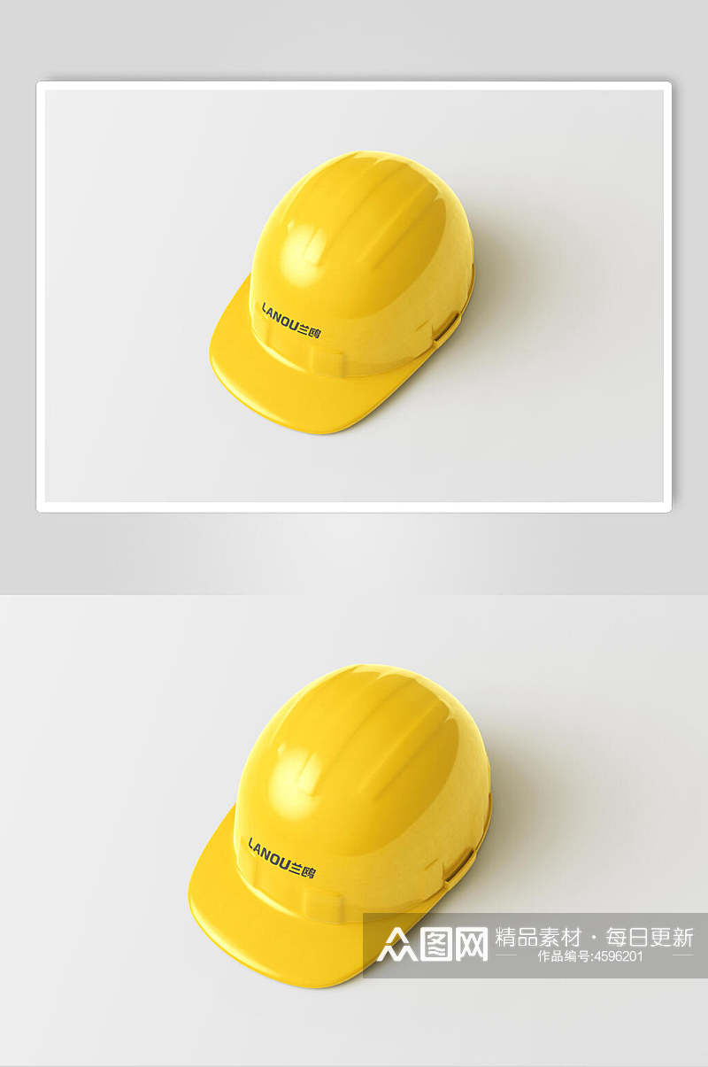 安全帽建筑工地样机素材