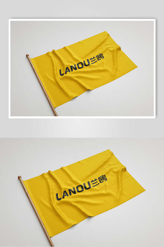 旗子建筑工地样机-众图网