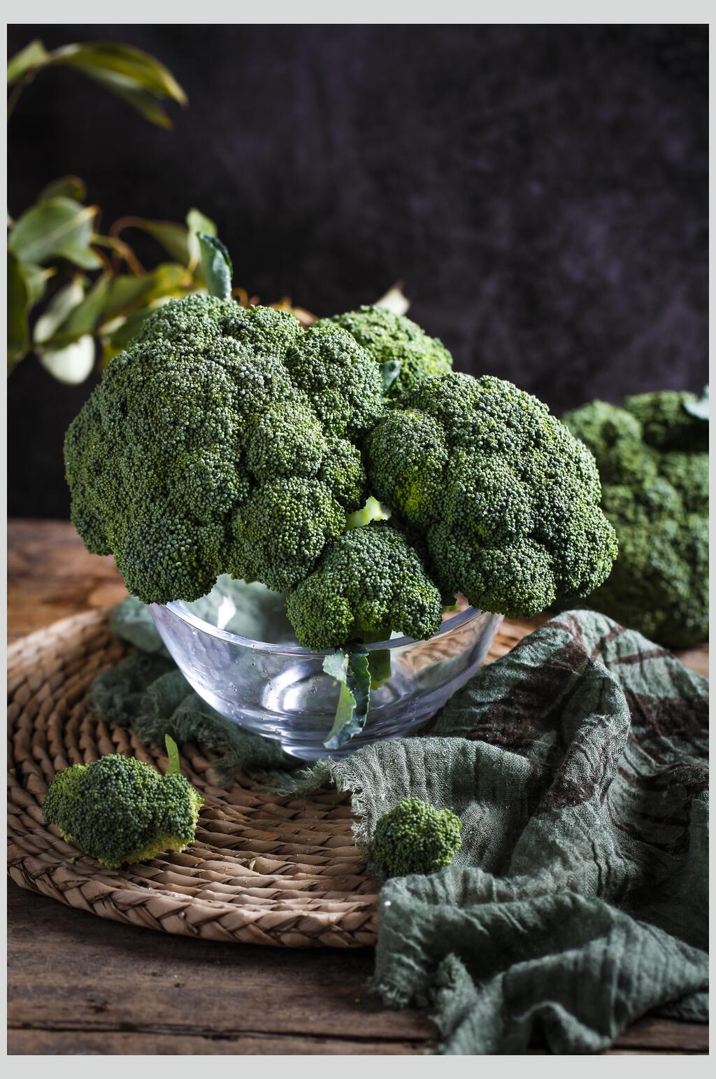 西蓝花蔬菜食物高清图片素材
