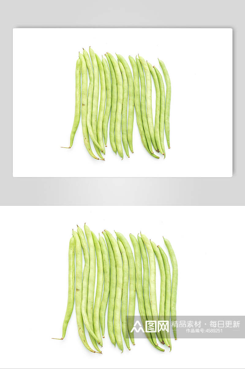 绿色有机新鲜四季豆食品图片素材