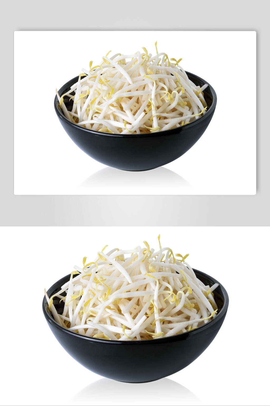 白底绿豆芽食品摄影图片素材