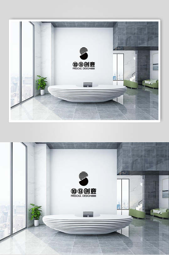 高端辦公場景展示墻樣機(jī)