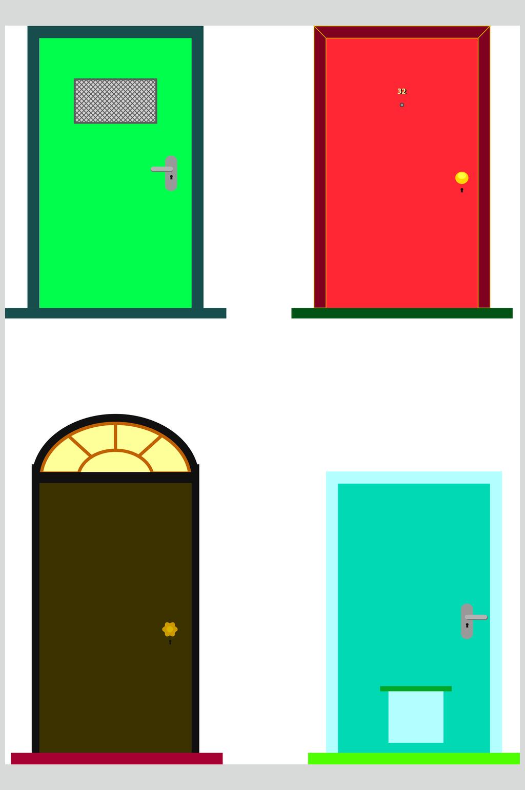 时尚大门建筑矢量素材素材