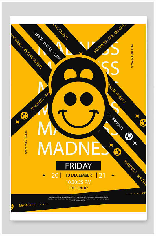 创意微笑表情艺术海报