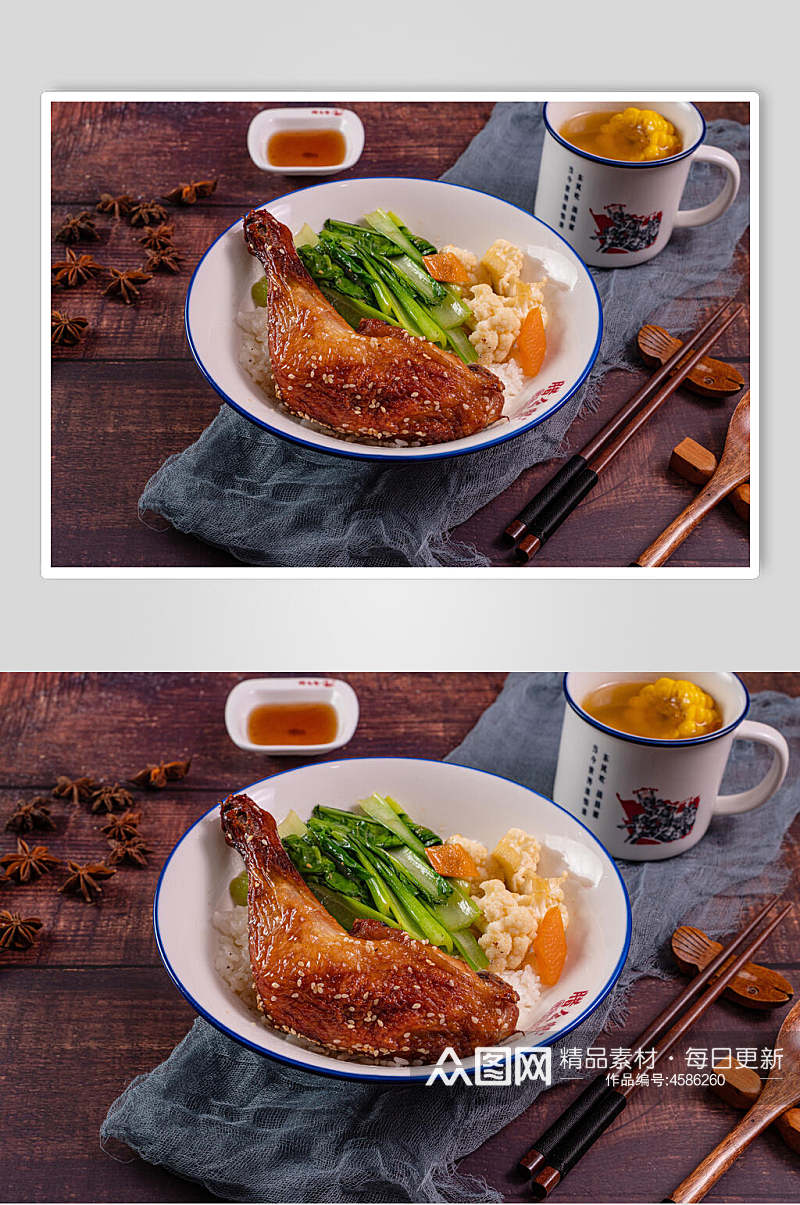 新鲜美味烧鸭摄影图片素材