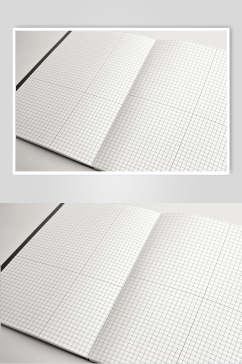 白色线条硬壳笔记本贴图样机