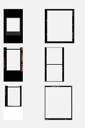 电影胶片边框免抠素材