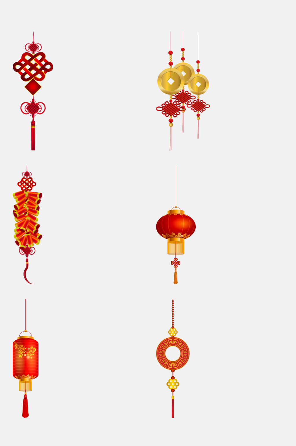 中式新年喜庆装饰免抠素材素材