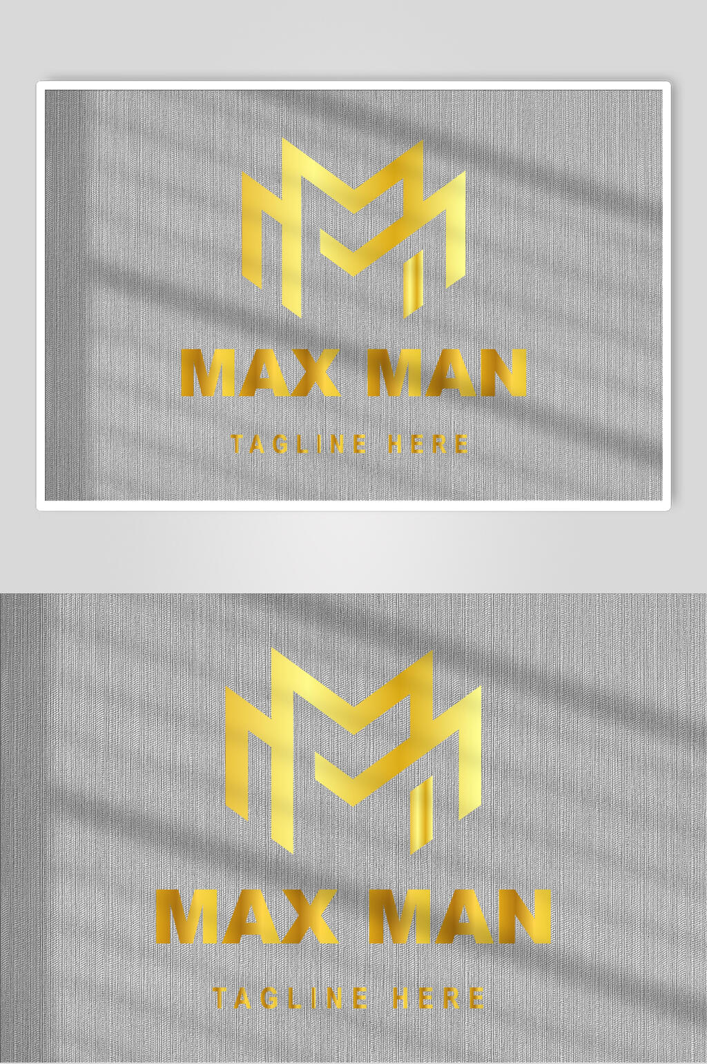 烫金大气品牌LOGO样机素材