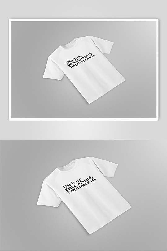 白色t恤品牌vi样机