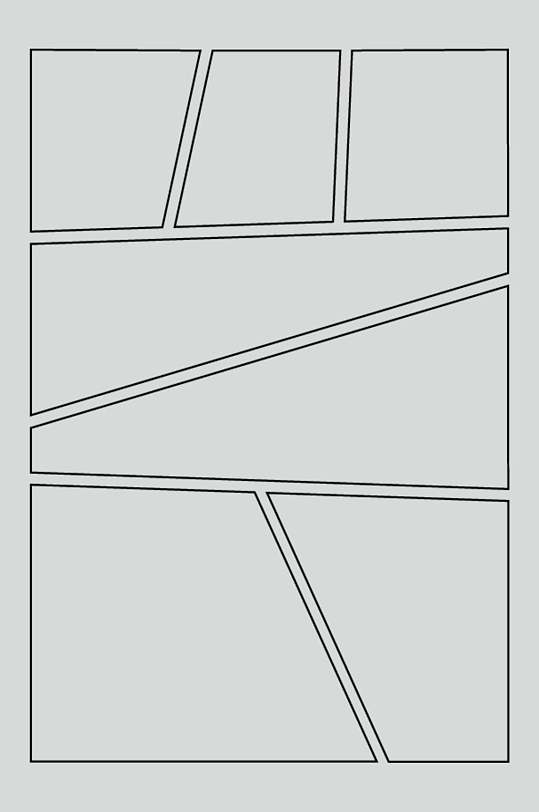 几何图形漫画分镜框矢量素材