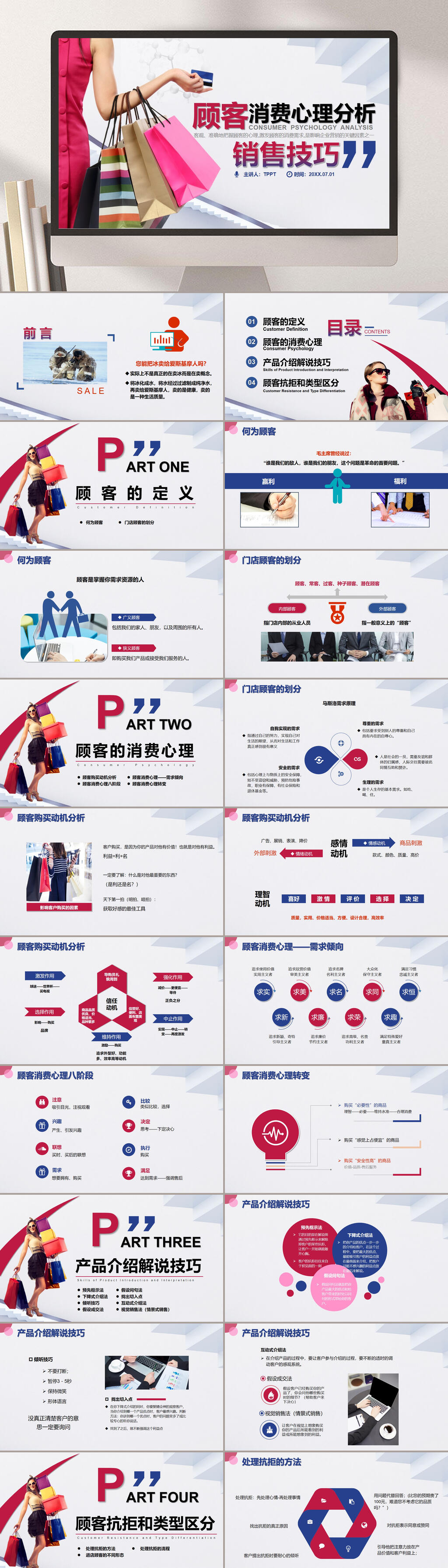 销售技巧促进消费分析PPT素材