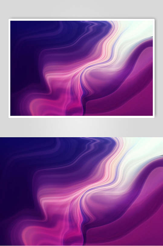 紫色渐变波浪渐变液化背景图