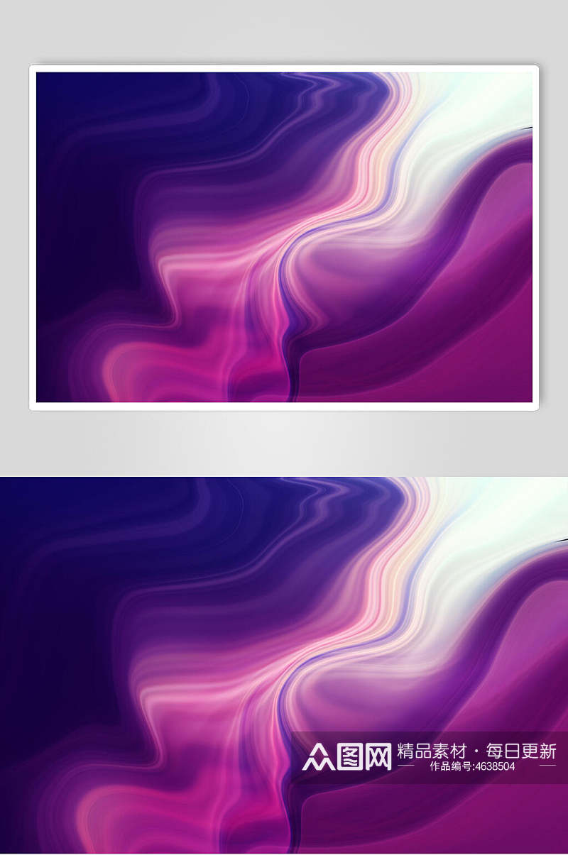 紫色渐变波浪渐变液化背景图素材