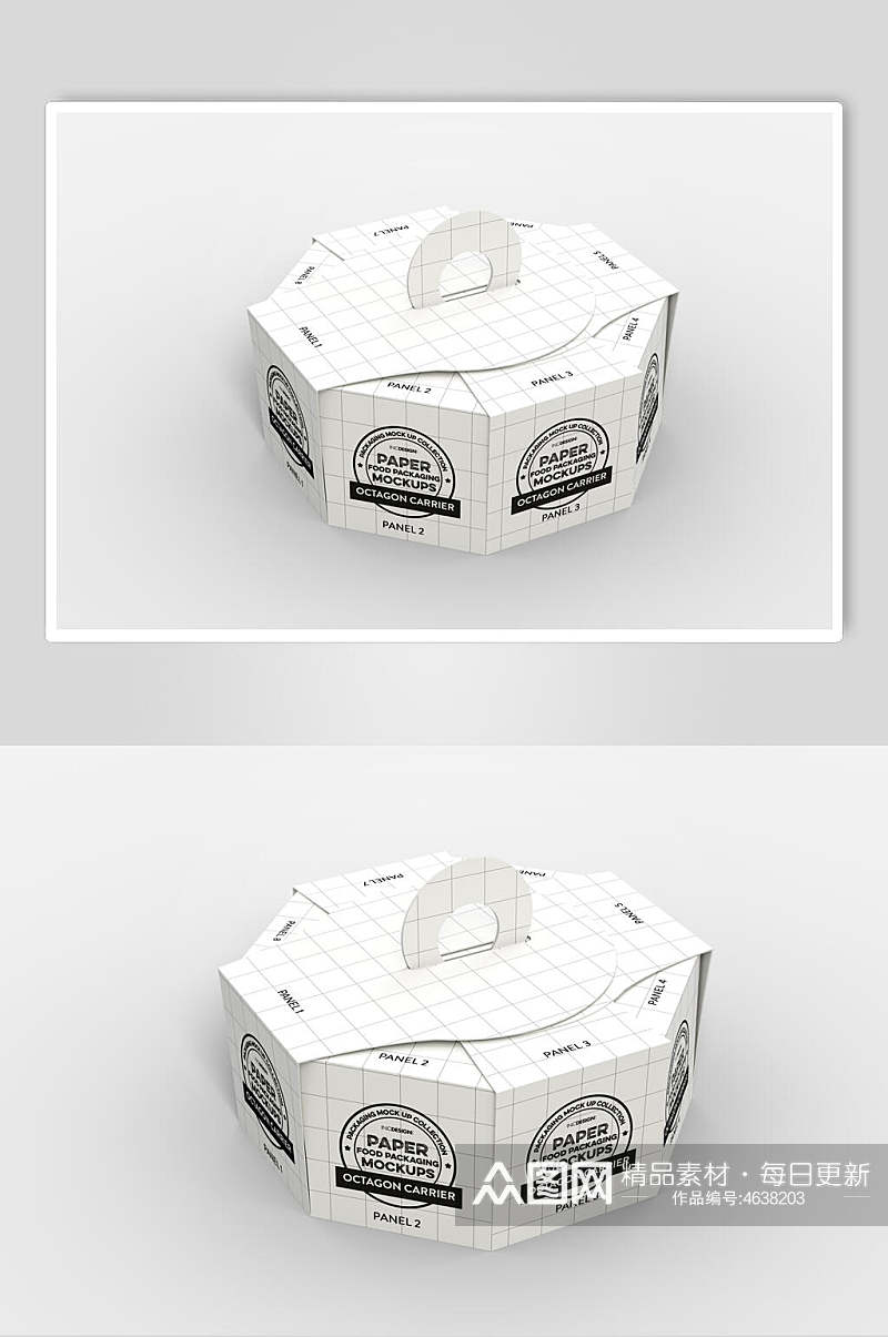 创意蛋糕食品包装盒样机素材