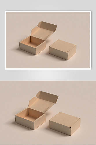创意大气立体包装纸盒产品样机