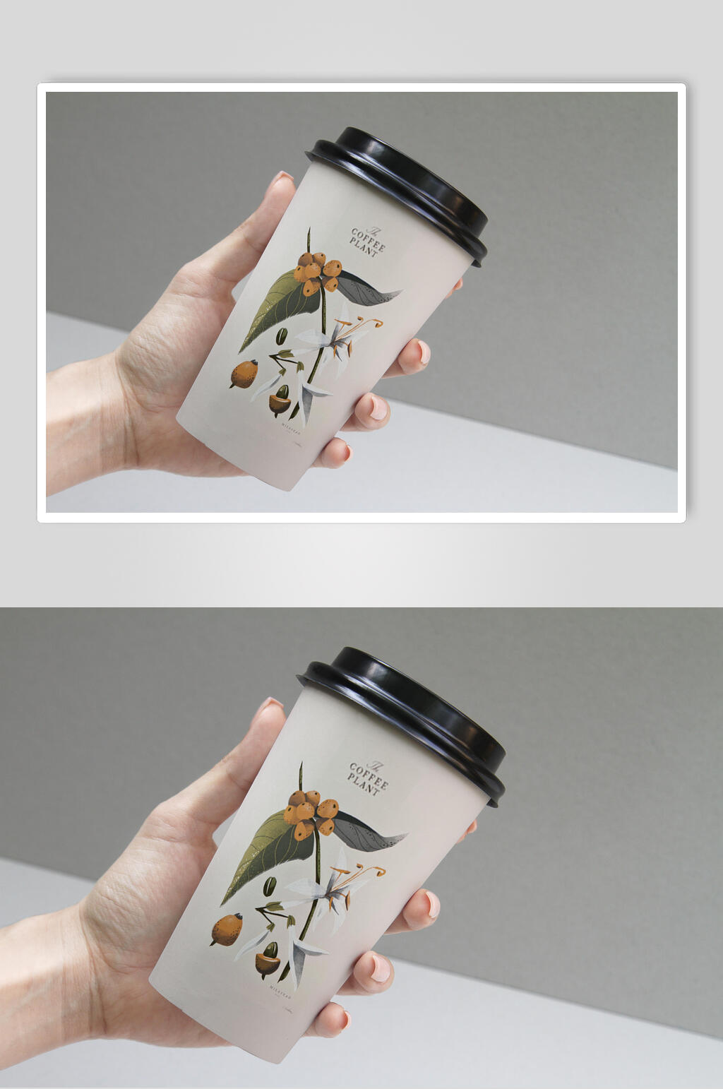 纸杯咖啡样机素材