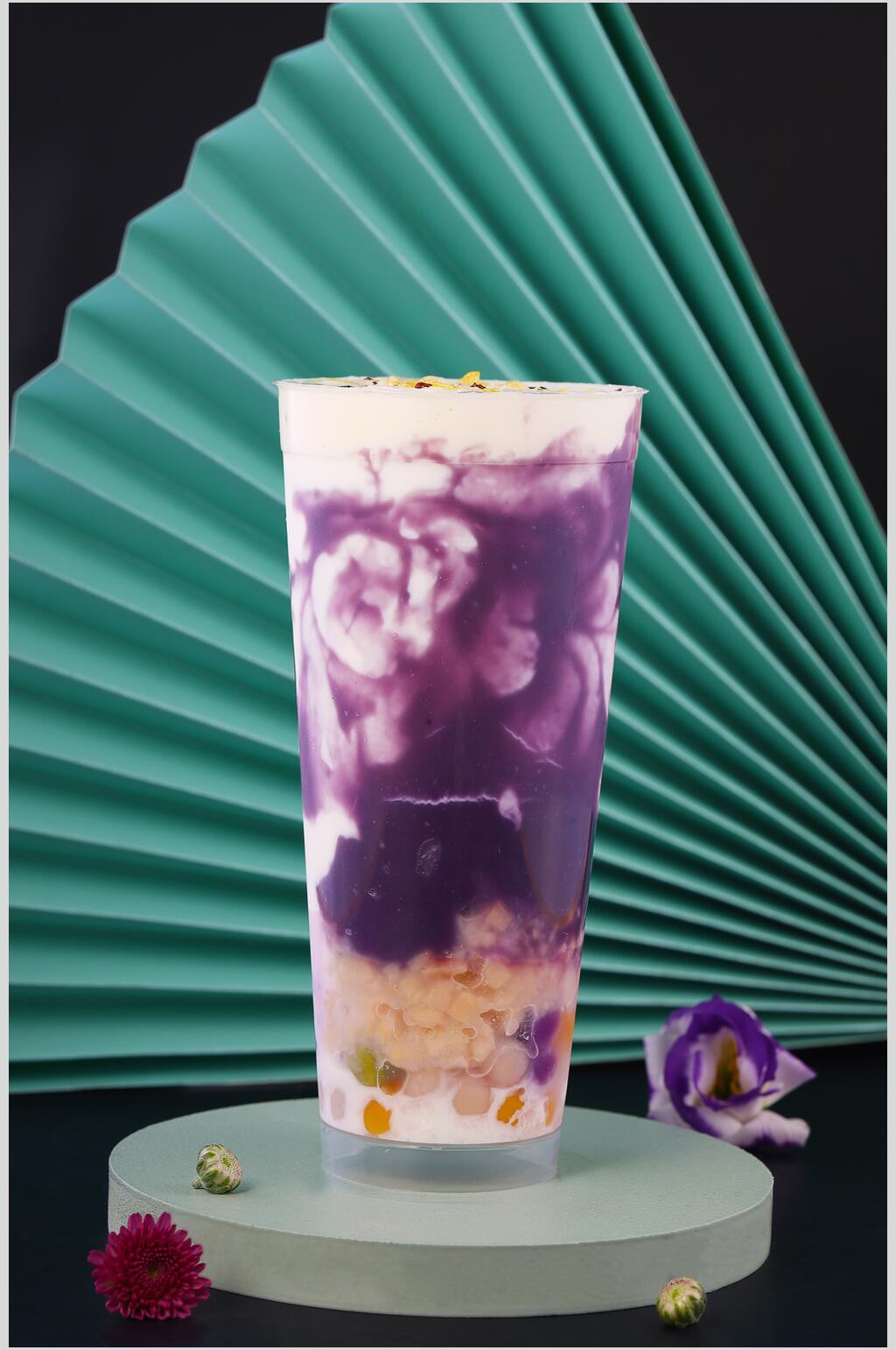 紫薯食品美食夏日冷饮奶茶图片