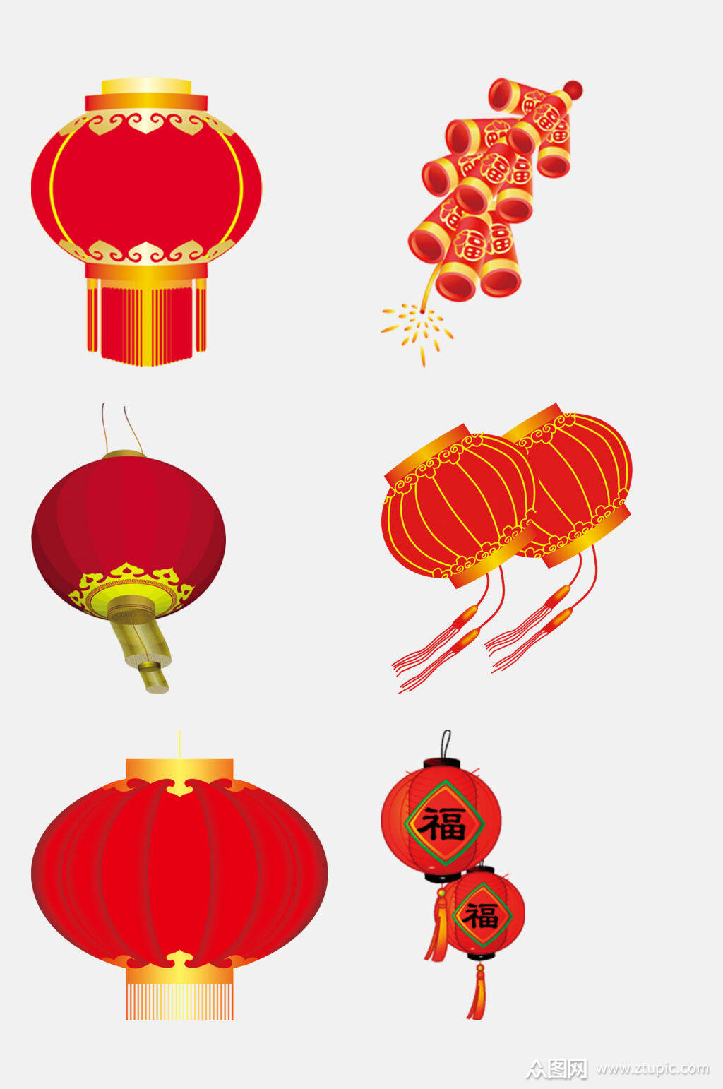 中国风新年喜庆装饰免抠素材素材