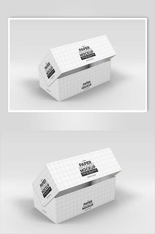 大气立体英文外卖包装盒样机