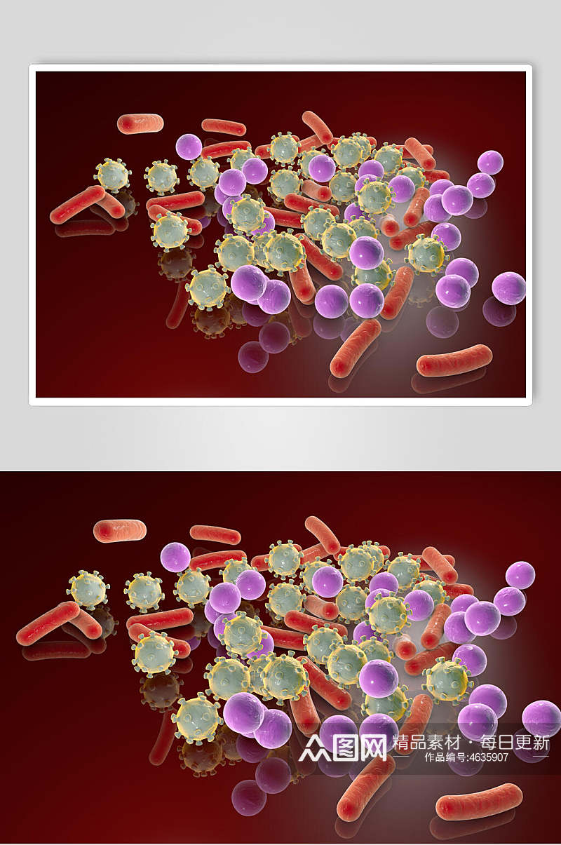 创新科技微生物分子图片素材
