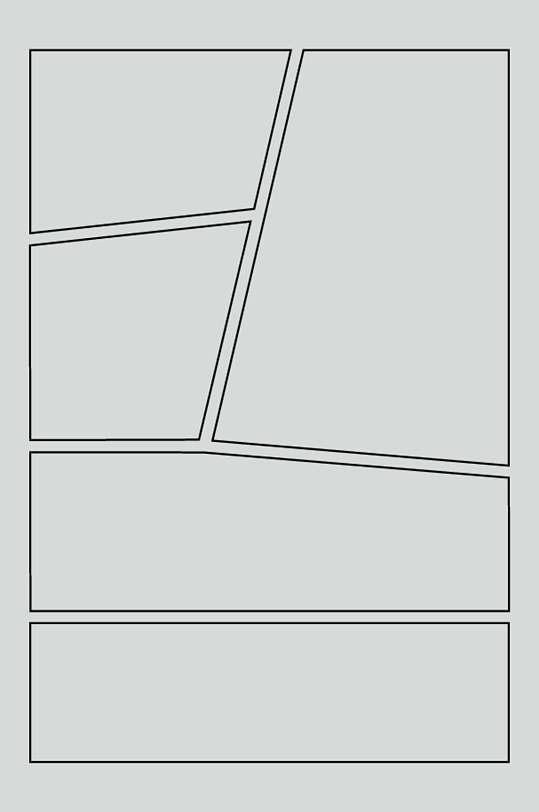 几何图形漫画分镜框矢量素材