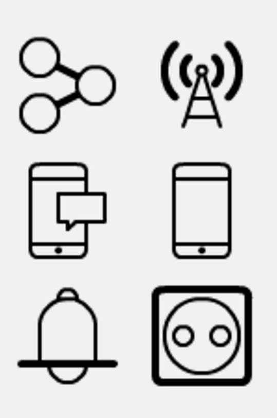 黑色的交流通讯图标免抠素材