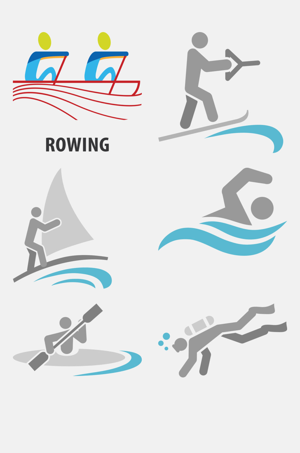 奥运会花样游泳图标图片